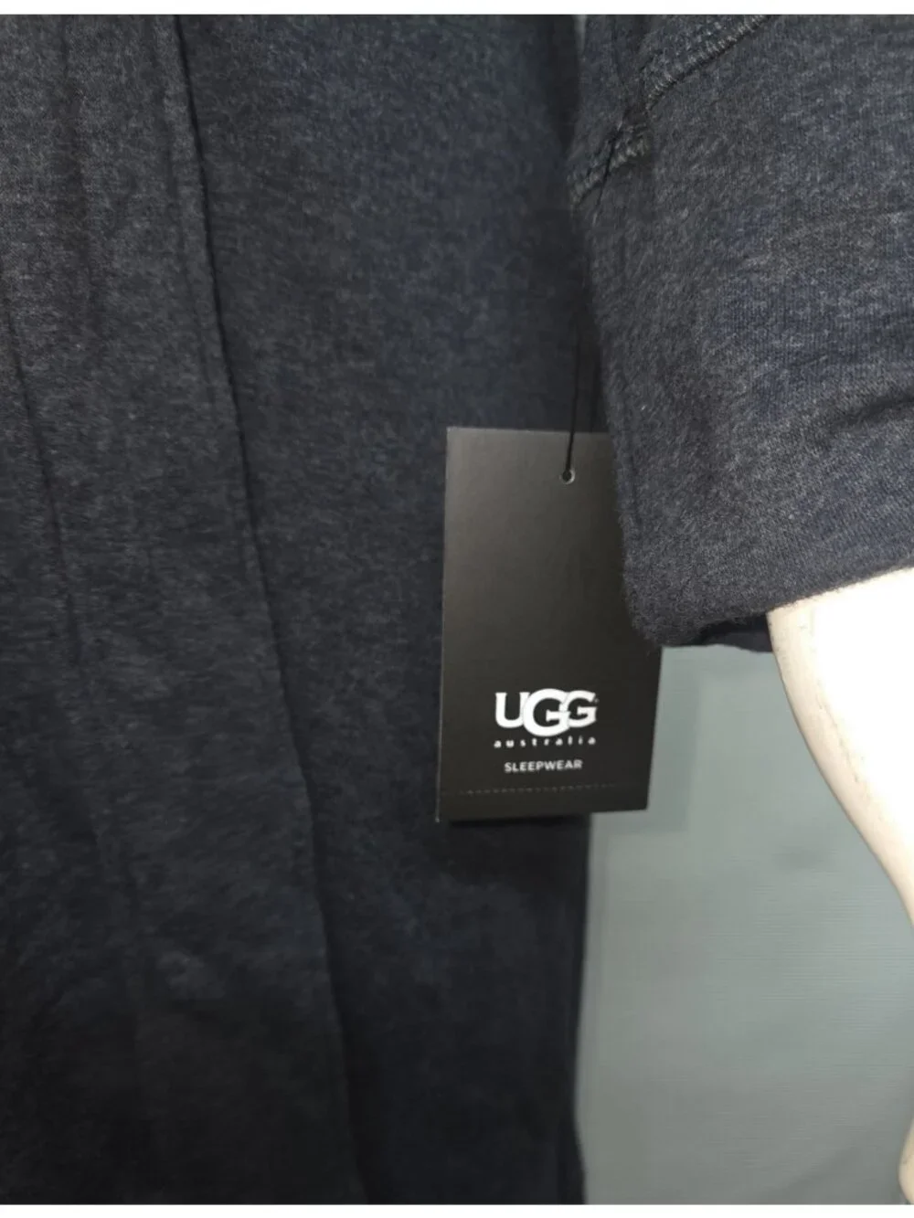 UGG Duffield Black Bear Heather Robe Womens Size Xsmall. New with tag